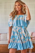 Jaase Swan River Daisy Print Mini Dress