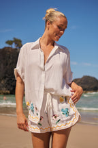 CHARLIE SHORTS - ETHEREA EMBROIDERED