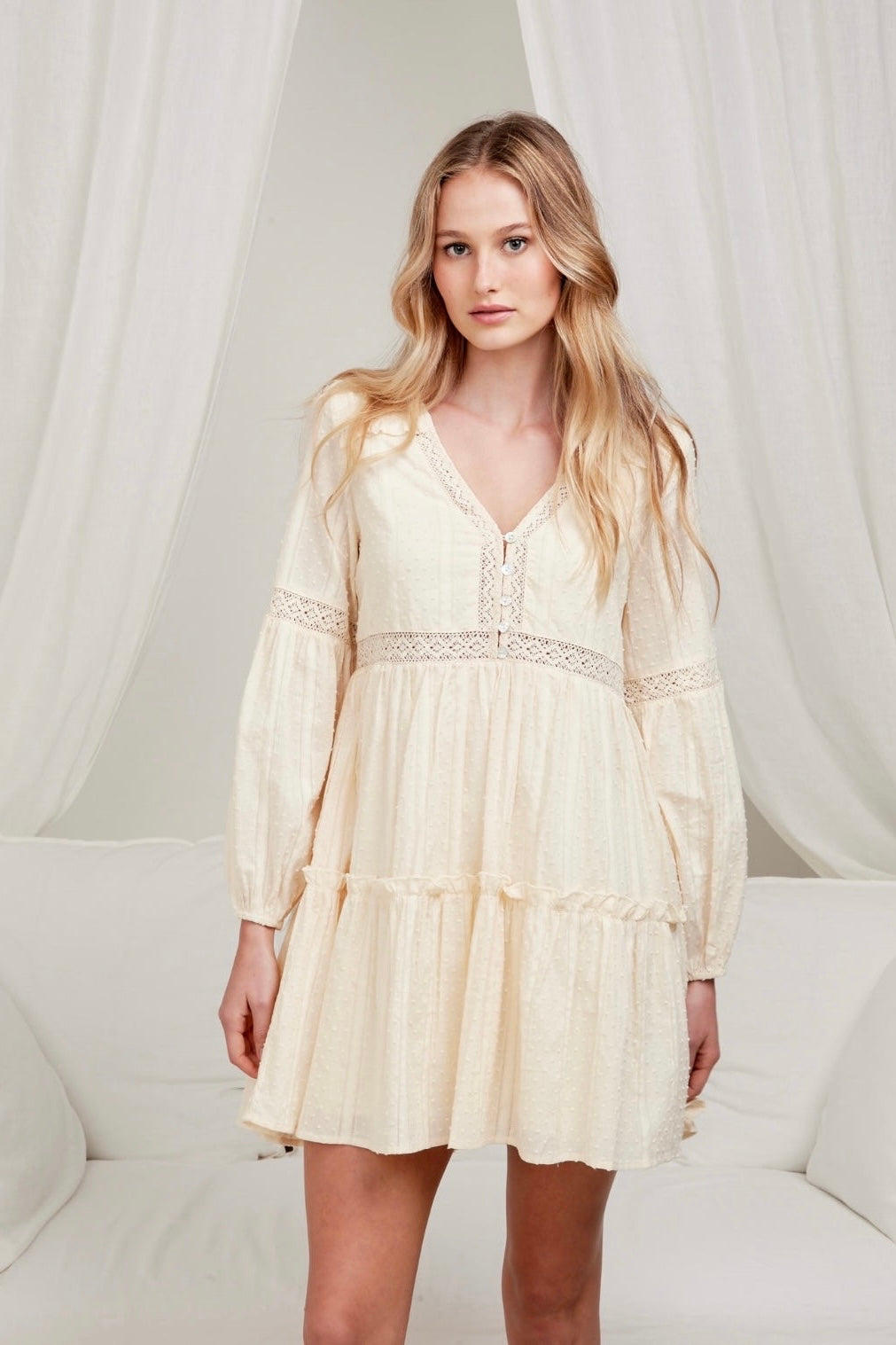 Iris Maxi Cotton Baby Doll Dress