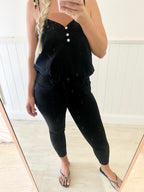 Black Linen Cami