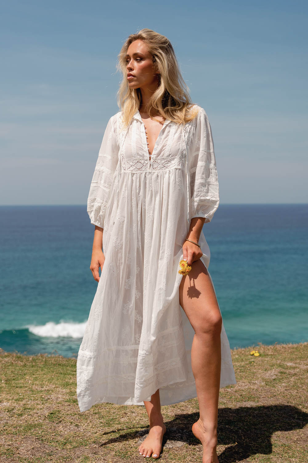 AMORE MAXI DRESS - ETHEREA EMBROIDERED