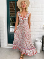 Love Letters Print Esmi Maxi Dress by Jaase