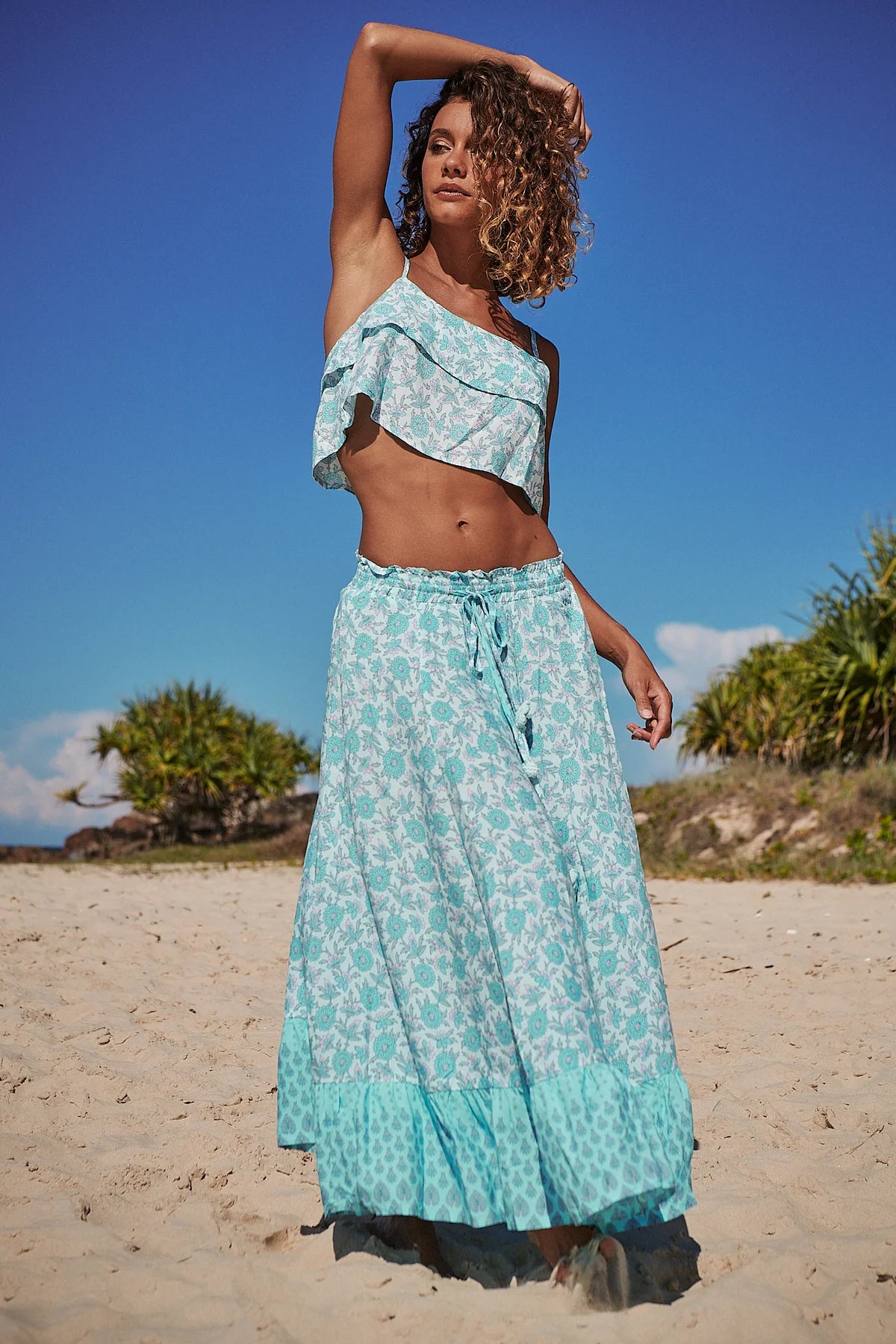 Jaase Laguna Print Jordyn Top and Vela Skirt Set