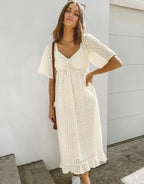 Paper Heart Midi Dress