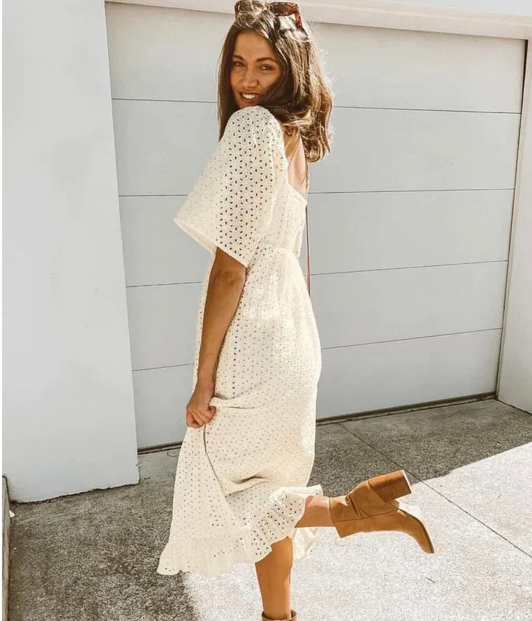 Paper Heart Midi Dress