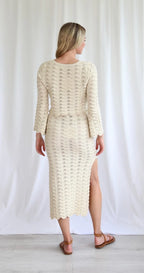 Sarsha Ivory Top and Skirt Set