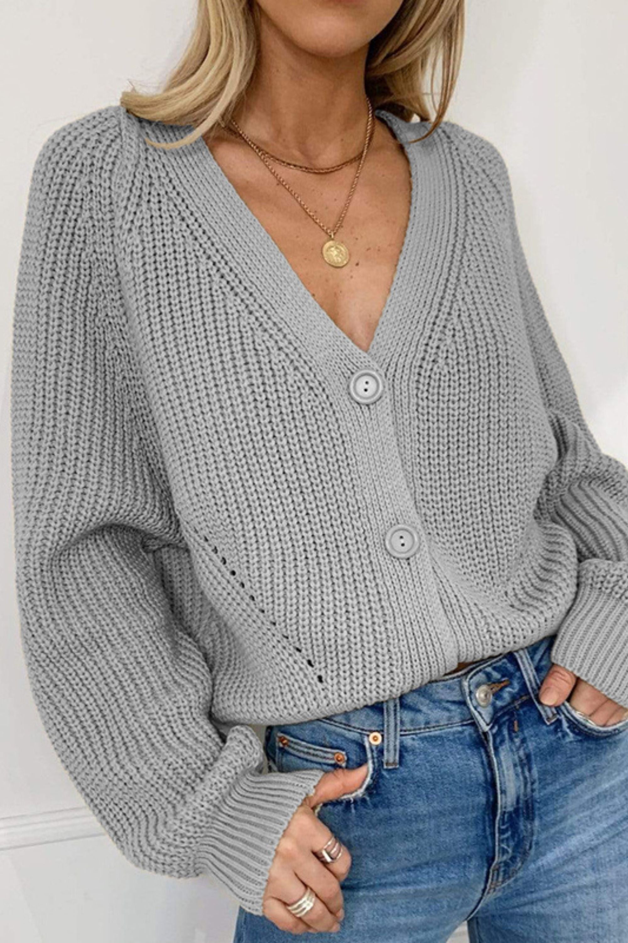 Autumn Cardigan ~ Grey