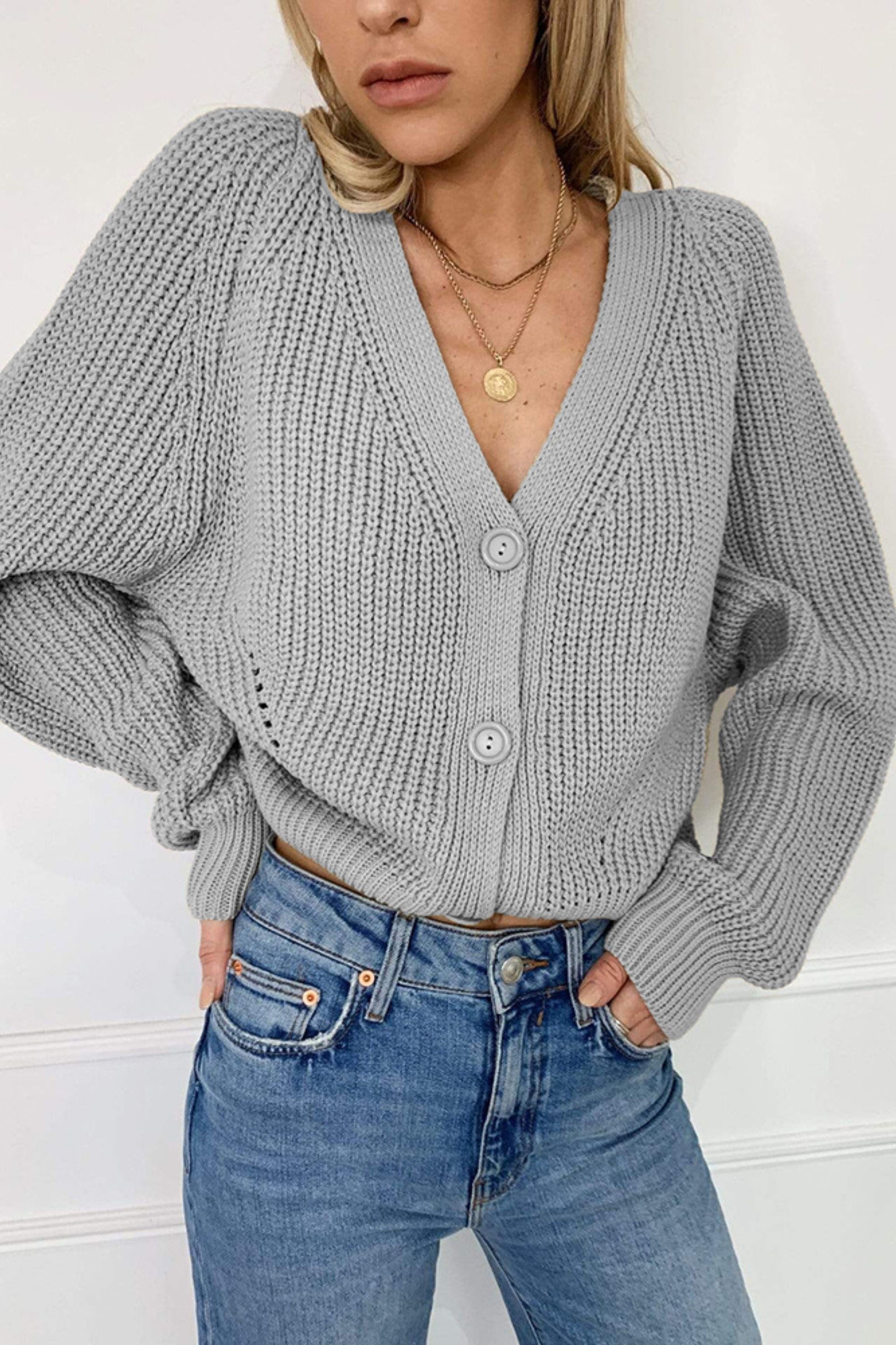 Autumn Cardigan ~ Grey