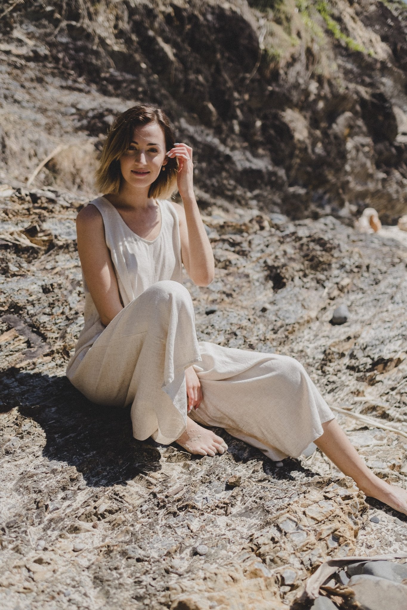 IRIS Oatmeal Jumpsuit