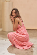 Jaase Benita Maxi Dress ~ Pink Cotton Candy