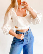 White Closet Pearl Top