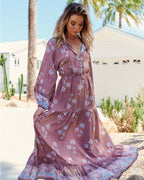 Jaase Paper Crane Print Frankie Maxi Dress
