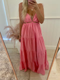 Jaase Benita Maxi Dress ~ Pink Cotton Candy