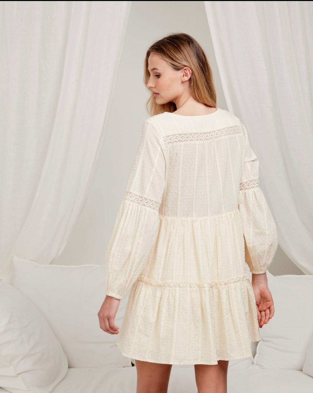Iris Maxi Cotton Baby Doll Dress