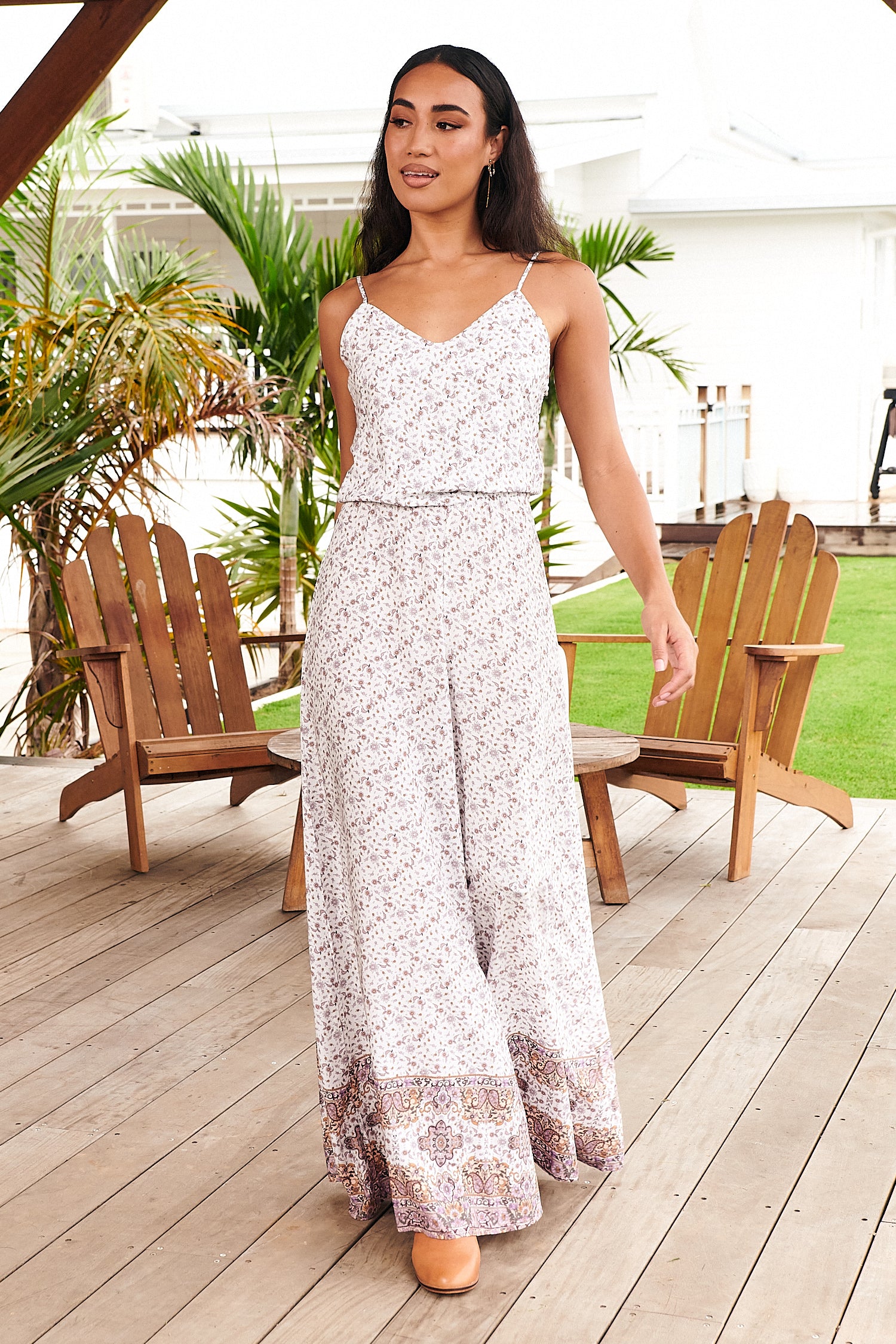 Jaase Crystal Jumpsuit ~ Lulu Print
