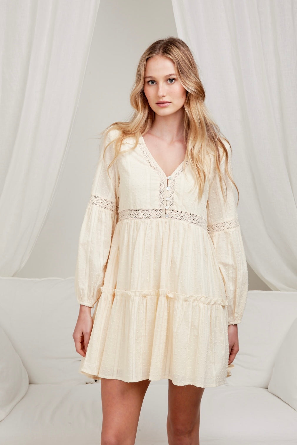 Iris Maxi Cotton Baby Doll Dress