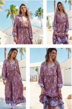 Jaase Paper Crane Print Frankie Maxi Dress