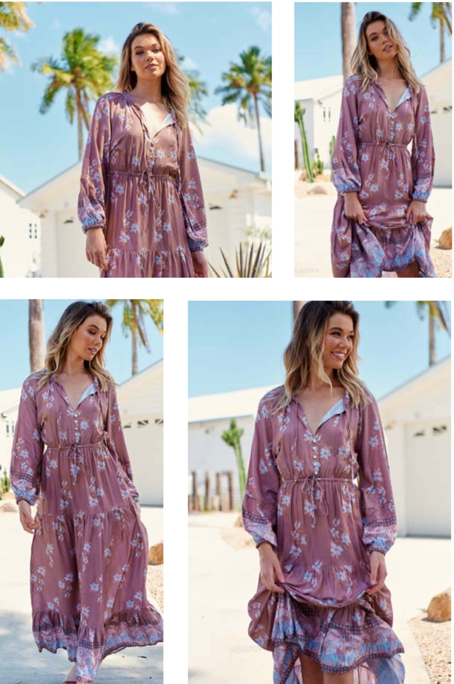 Jaase Paper Crane Print Frankie Maxi Dress