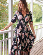 Jaase Tessa Maxi ~ Peach Wild Flower