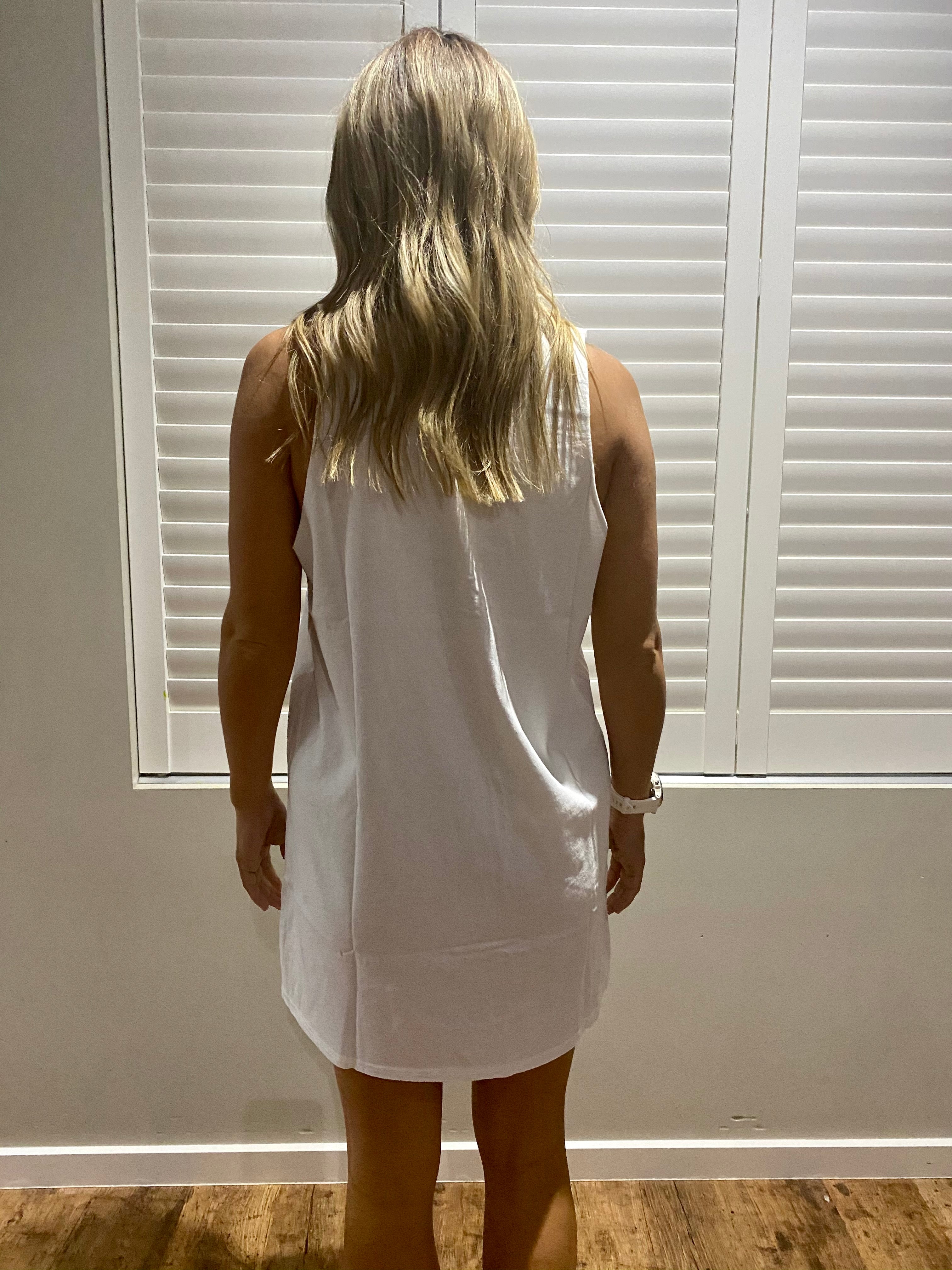 Jaase White Singlet Dress