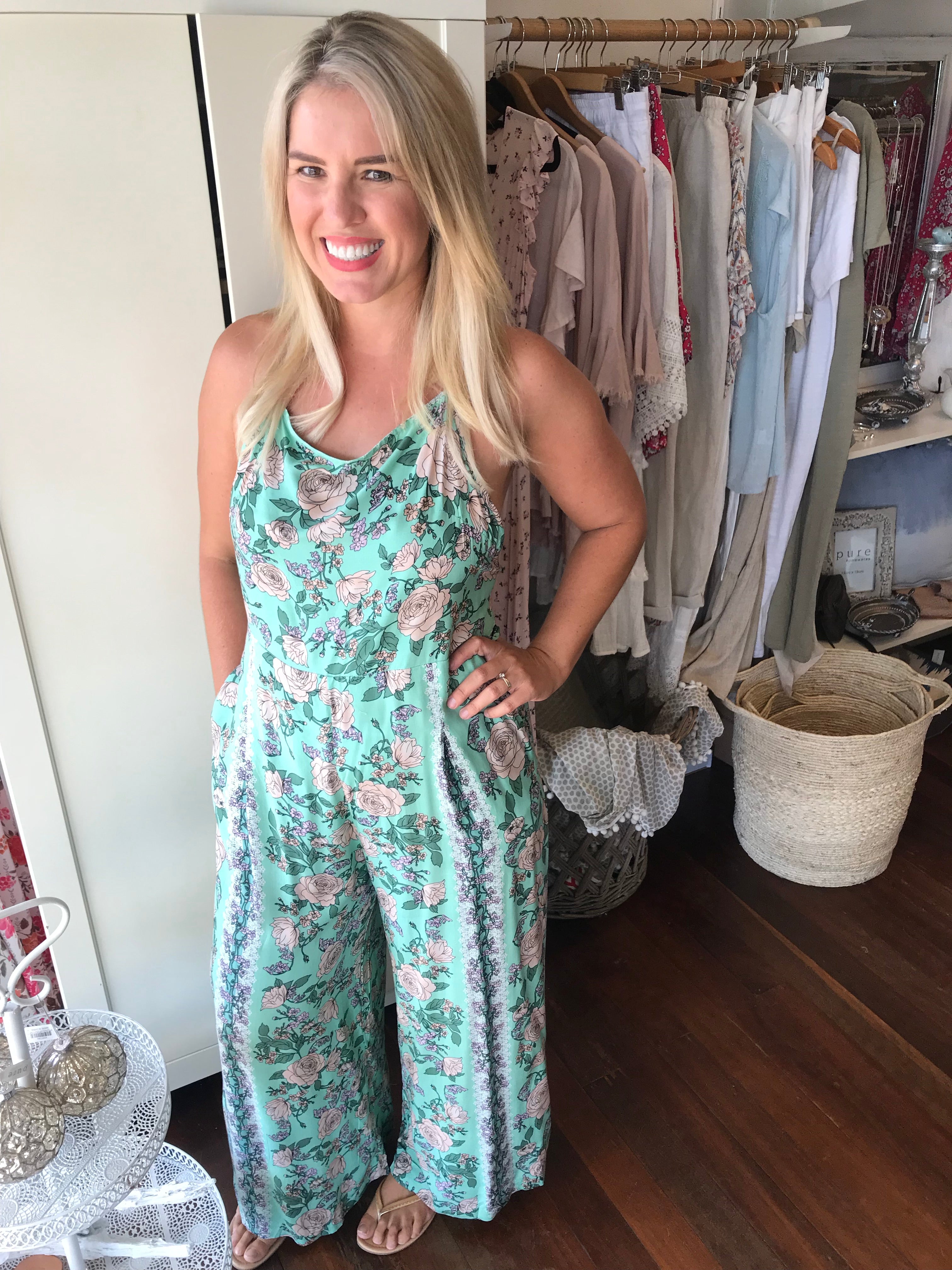 Jaase Venice Print Vacation Jumpsuit