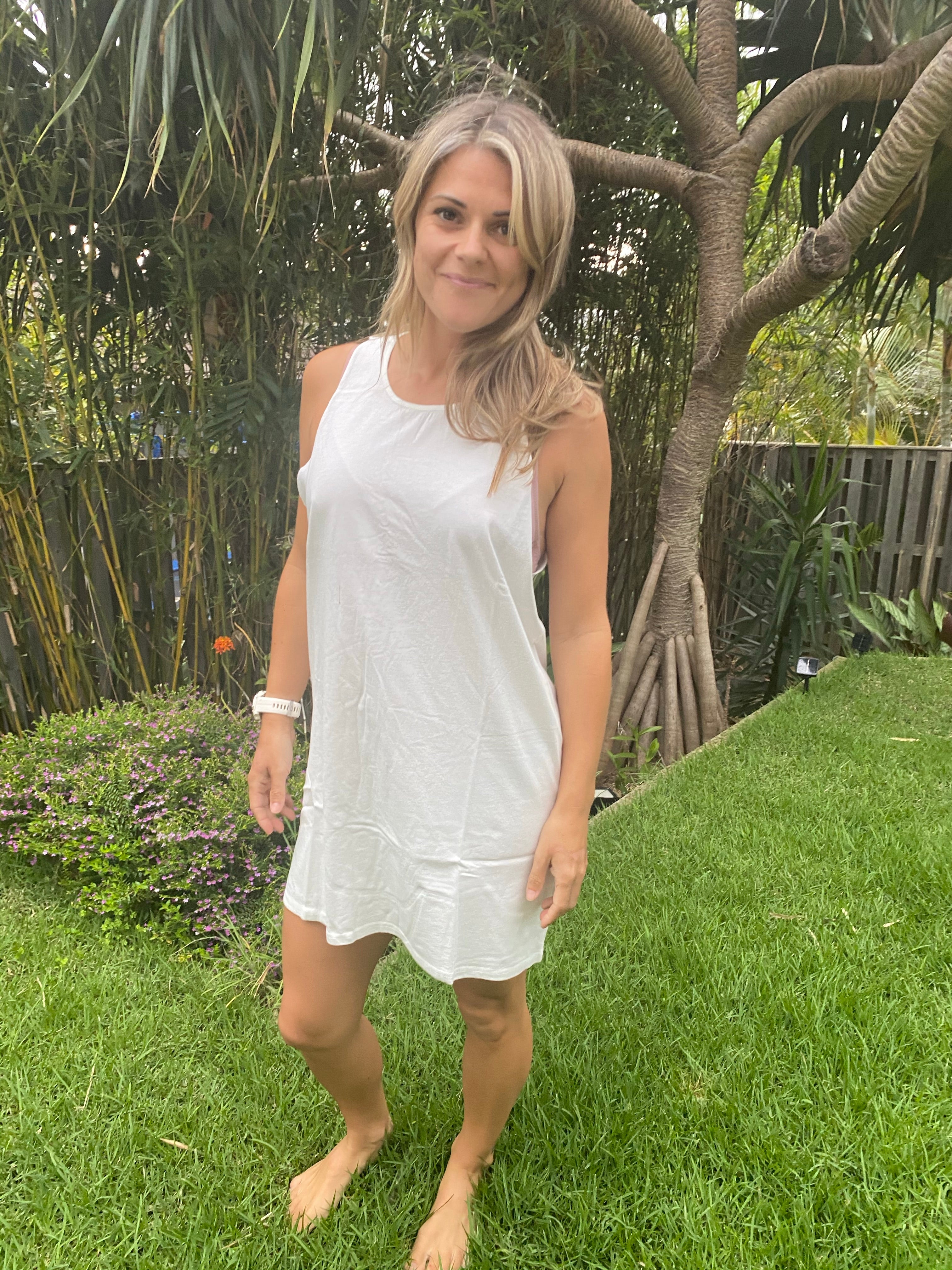 Jaase White Singlet Dress