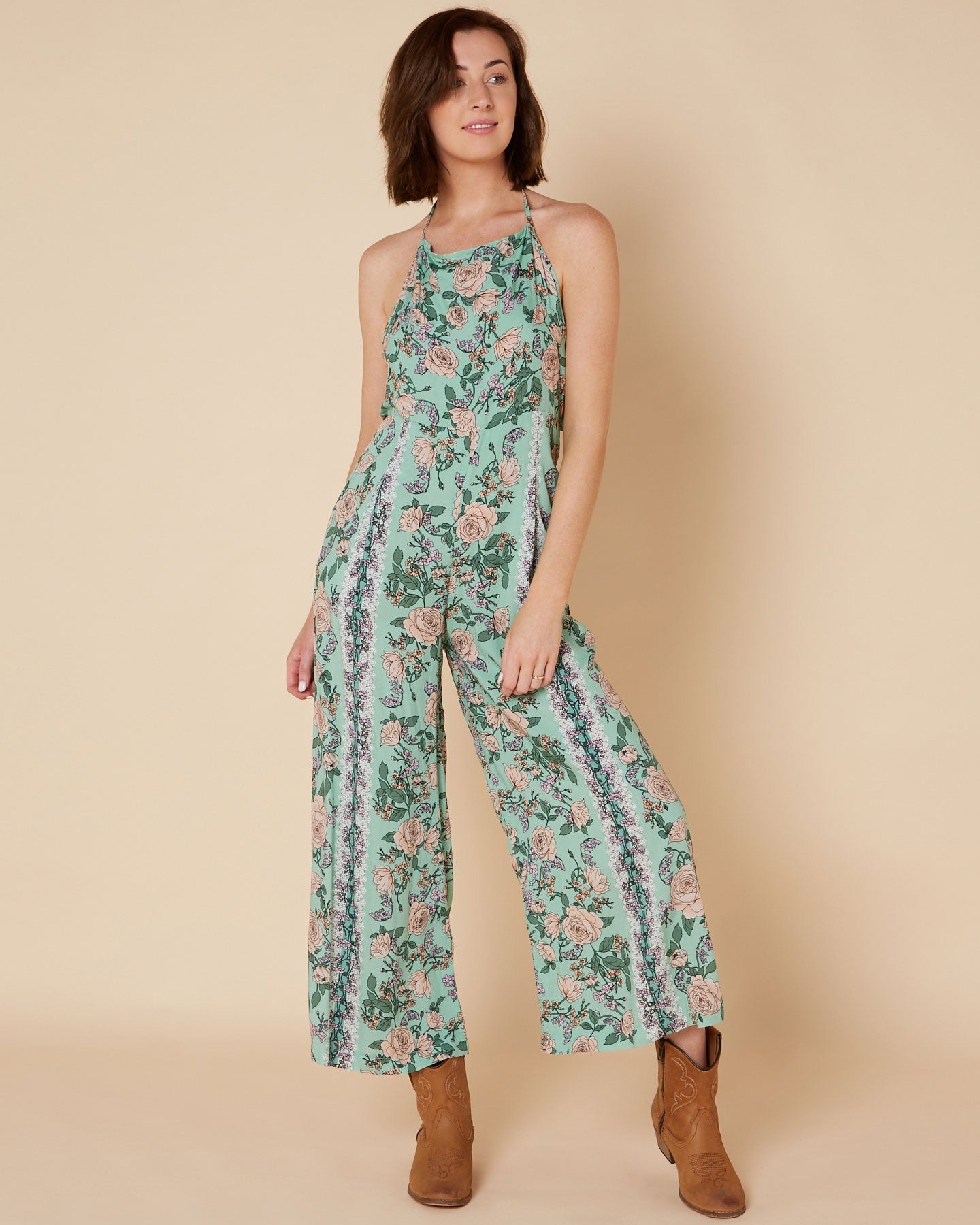 Jaase Venice Print Vacation Jumpsuit