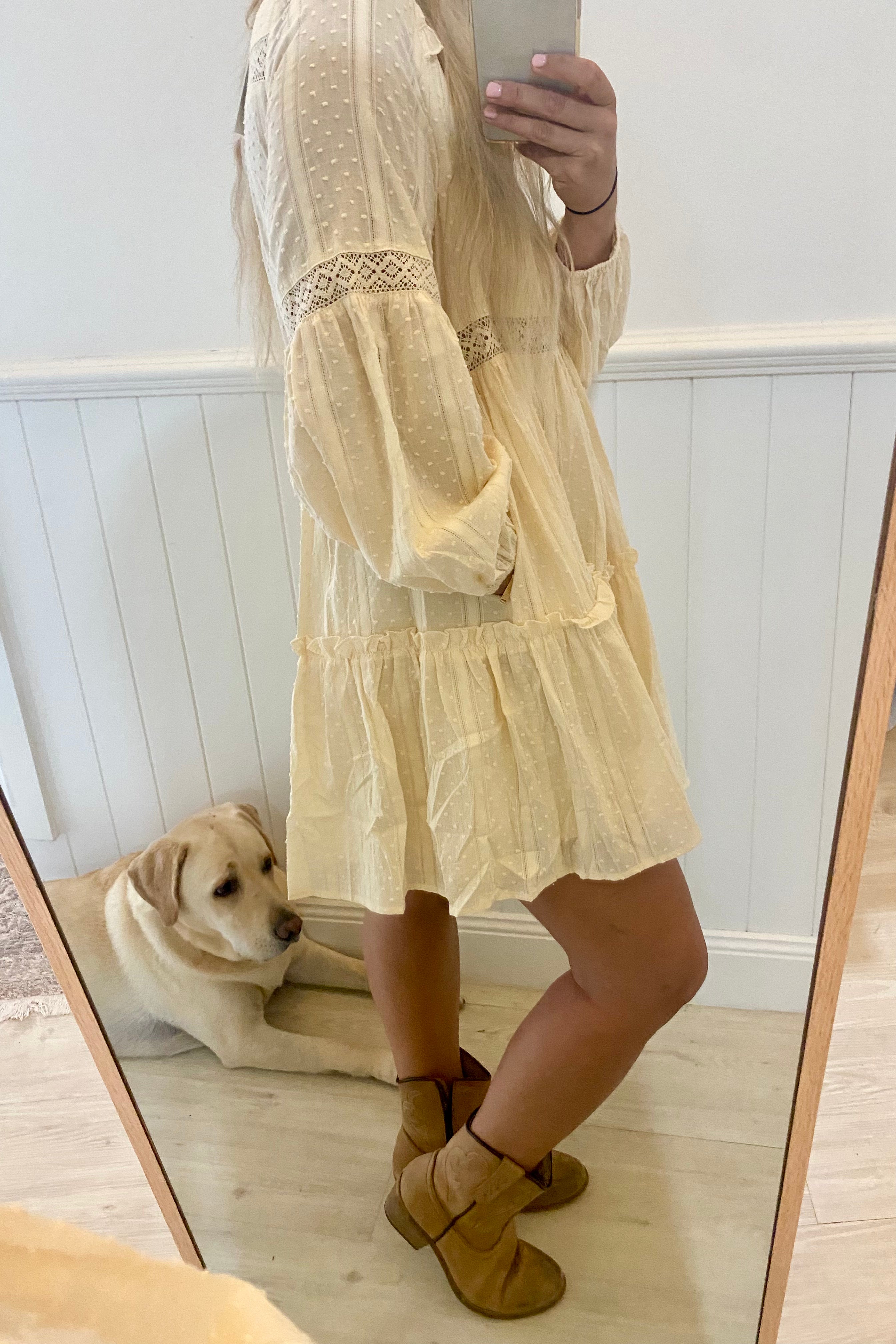 Iris Maxi Cotton Baby Doll Dress