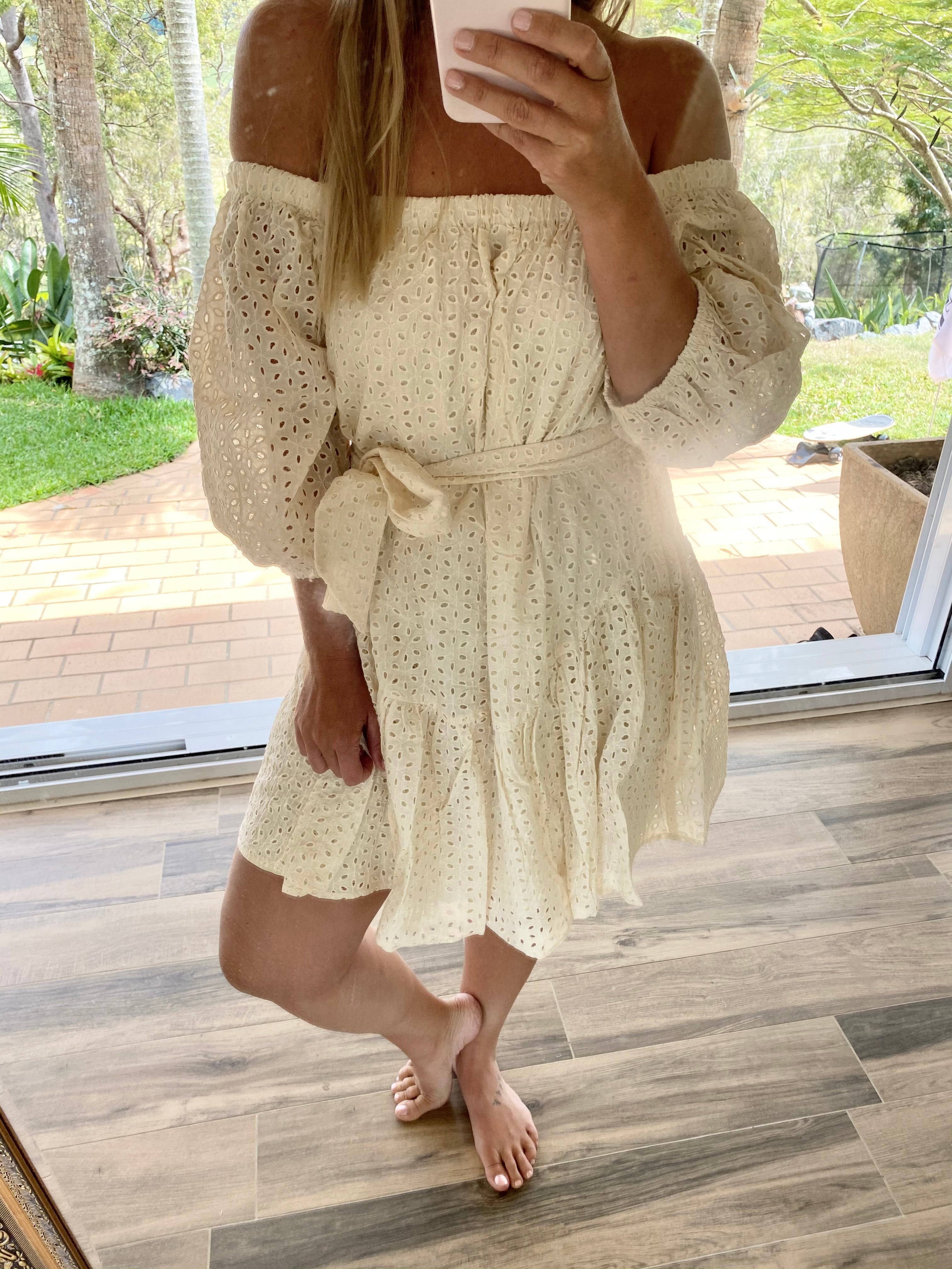Paper Heart Off The Shoulder Dress