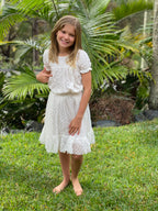 Leila The Label White Tule Skirt