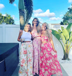 Jaase Hawaii Rose Freya Linen Skirt