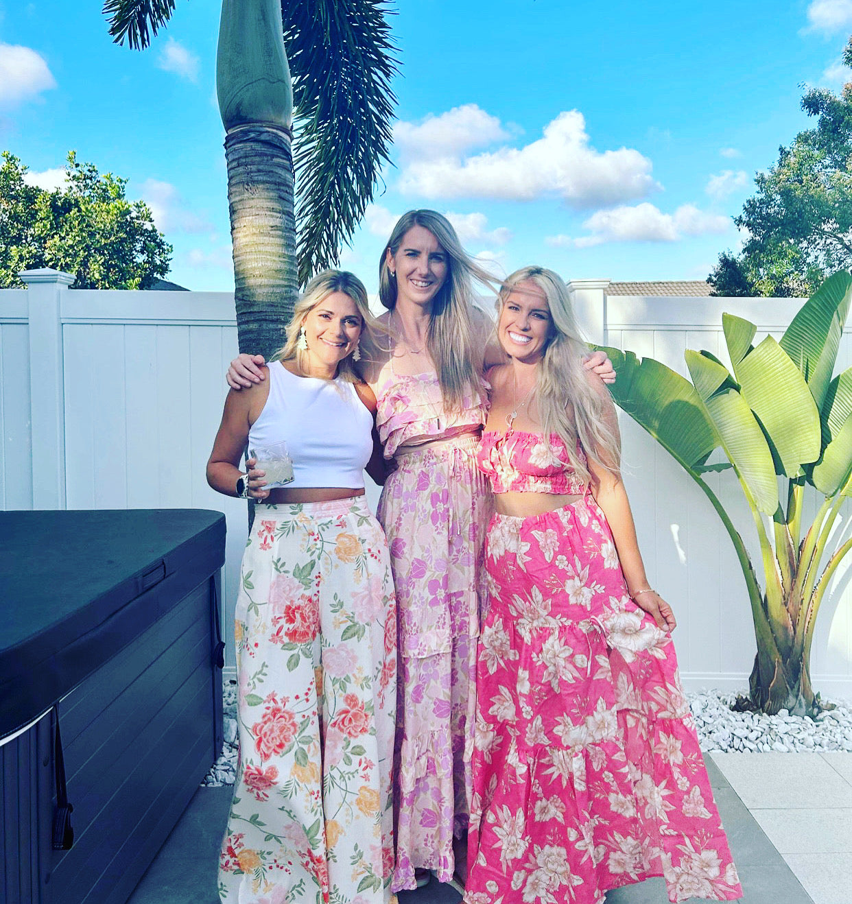 Jaase Hawaii Rose Freya Linen Skirt